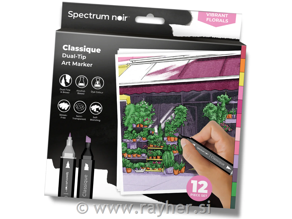 Spectrum Noir-Classique 12pc-Vibrant Florals