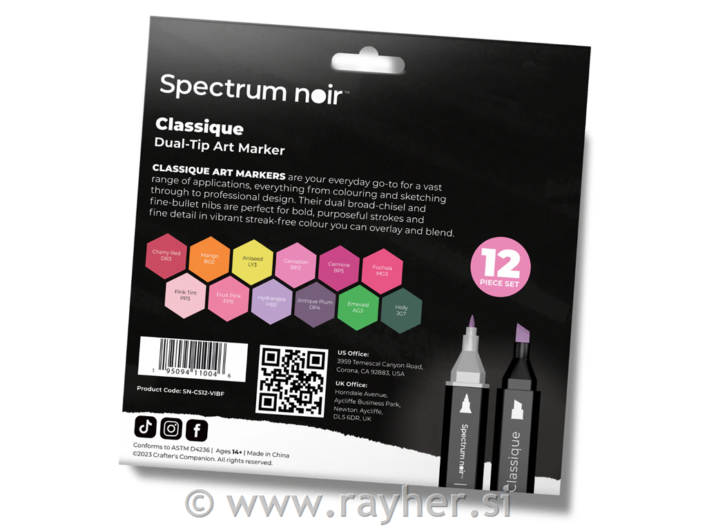 Spectrum Noir-Classique 12pc-Vibrant Florals