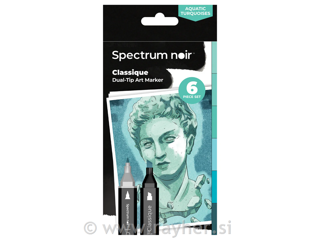 Spectrum Noir-Classique 6pc-Aquatic Turquoises