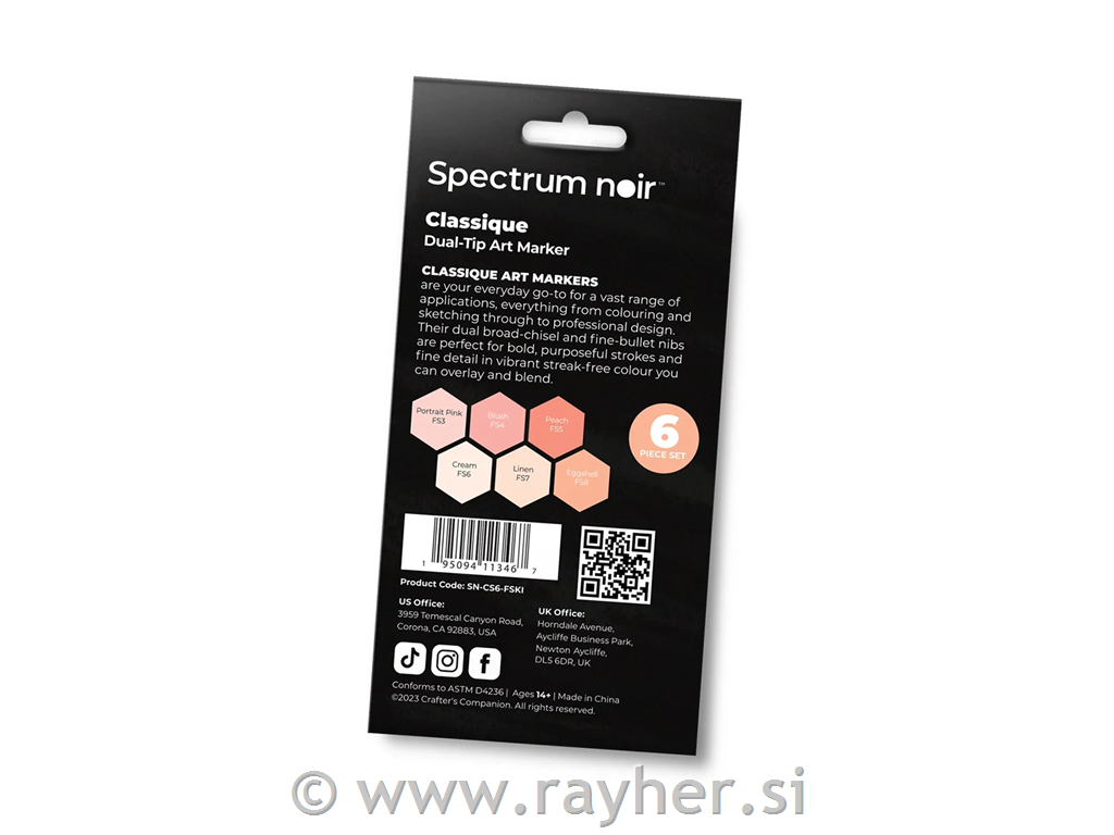 Spectrum Noir-Classique 6pc-Fair Skintones