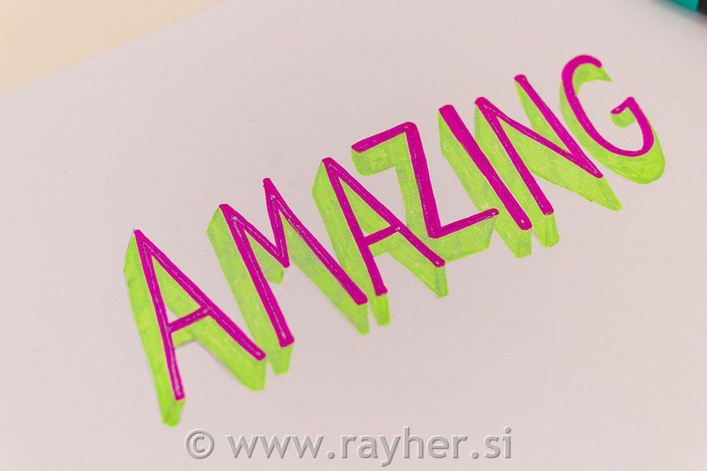 Flomastri Spectrum Noir Glitter Neon Lights, Set 6