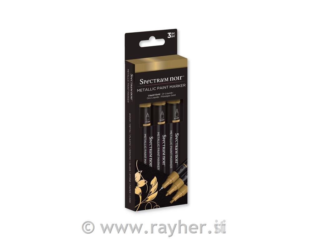 Set flomastrov Metallic Paint Marker - Liquid Gold