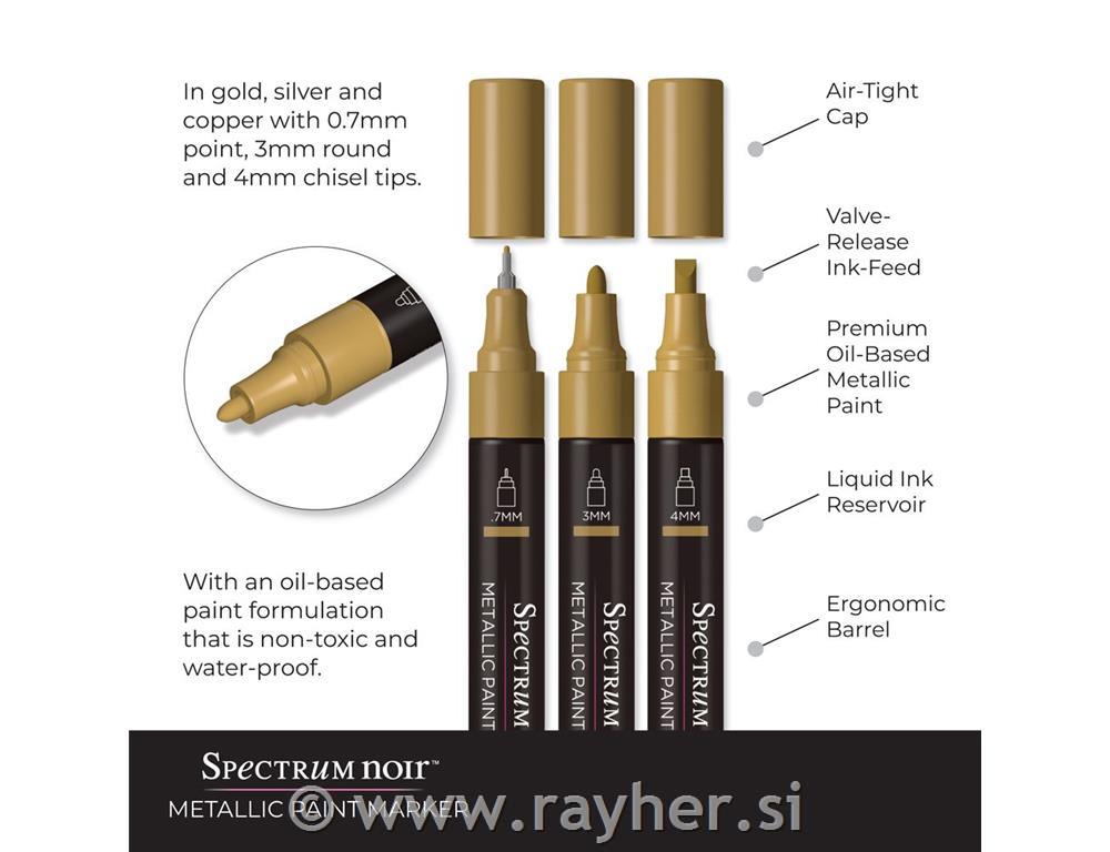 Set flomastrov Metallic Paint Marker - Liquid Gold