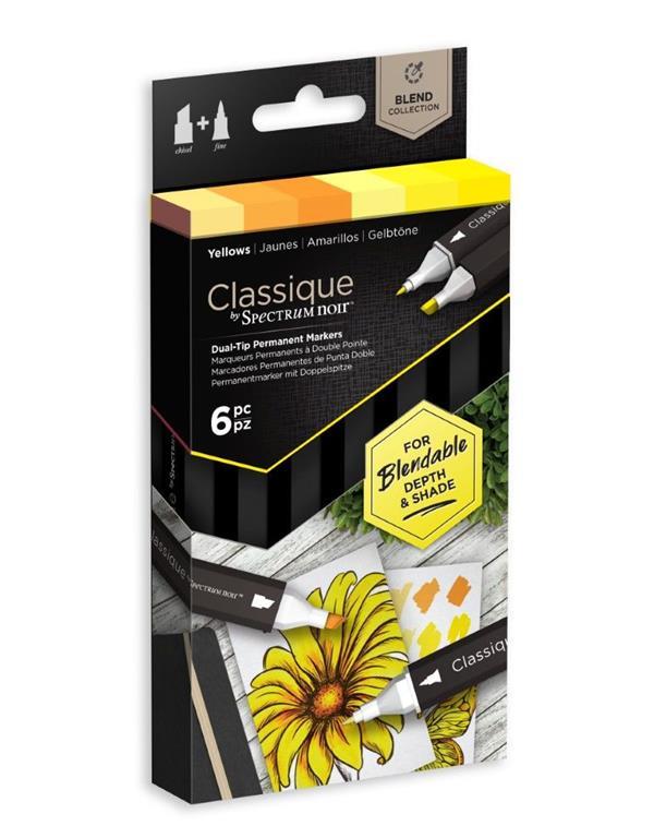 FLOMASTRI SPECTRUM NOIR, SET 6, YELLOWS