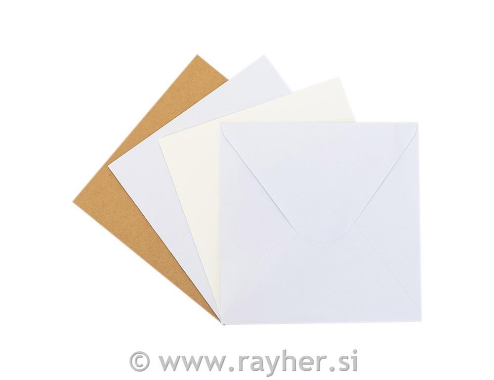 Set kuvert in vizitk 15.2x15.2cm, set 12, Clasicc