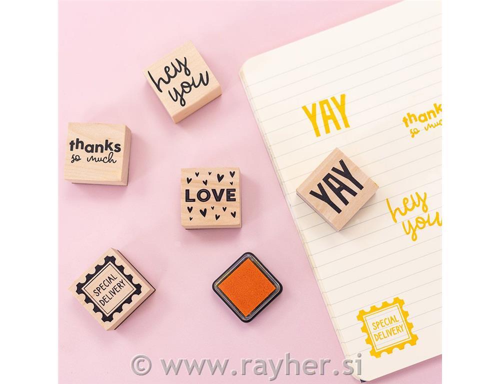 Štampiljke Sentiments, Violet Studios, set 6