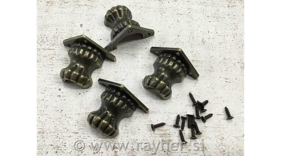 Metal box legs + screws 4pcs / pack
