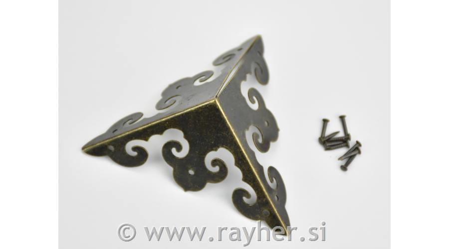 Kovinski vogalni kotniki (4 kom) + vijaki, 7x7cm