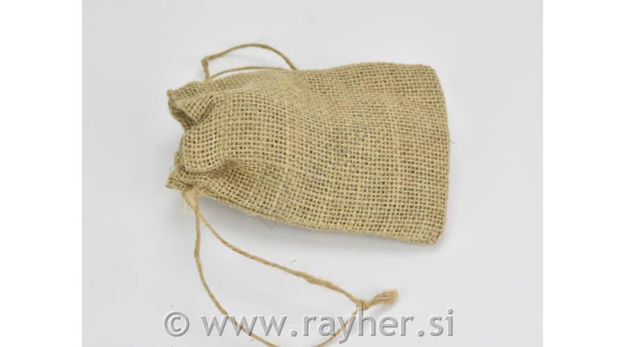 Jute bag 10.5X13.5CMwith jute cord
