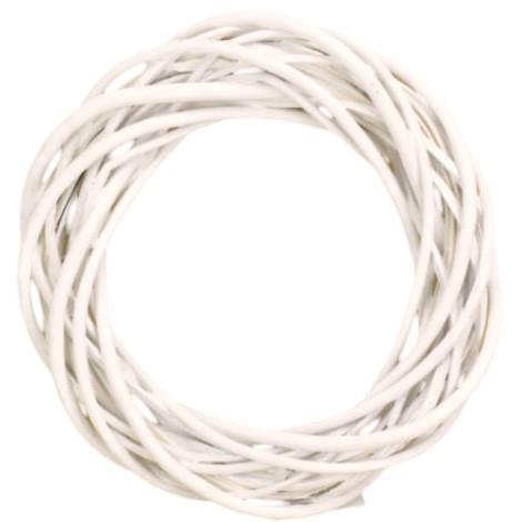 Venec pleten, bel, 20 cm x 6 cm