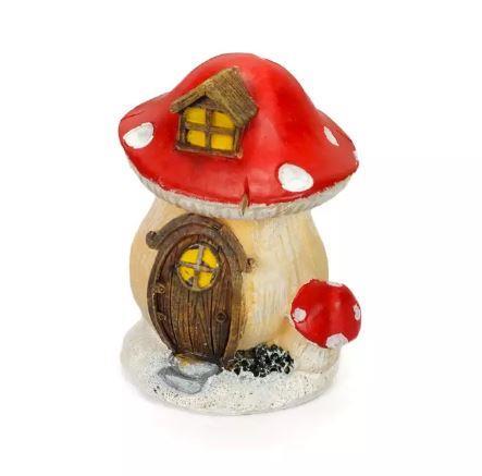 Hišica v obliki gobe z osvetlitvijo