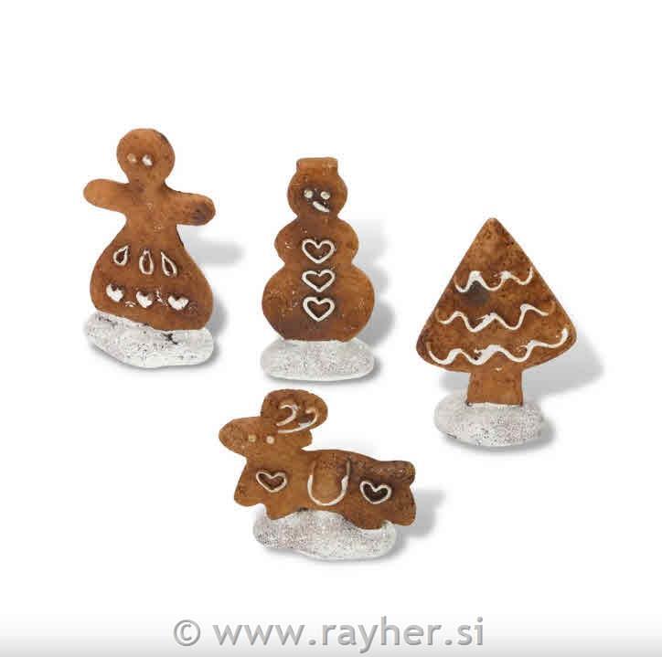 Zimske figure "piškotek", set 4