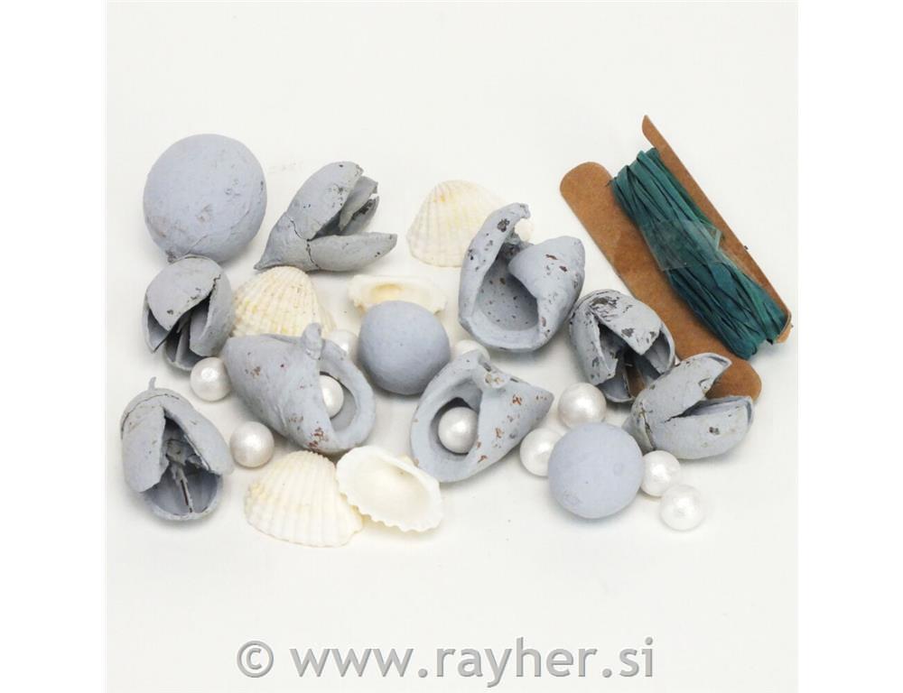 Dekoracija Mediteran natur, modra