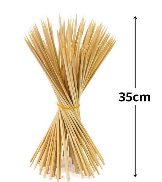 Lesene palčke 35cm, 3mm, 100 kosov