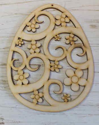 Velikonočno leseno jajce, 18cm, filigran