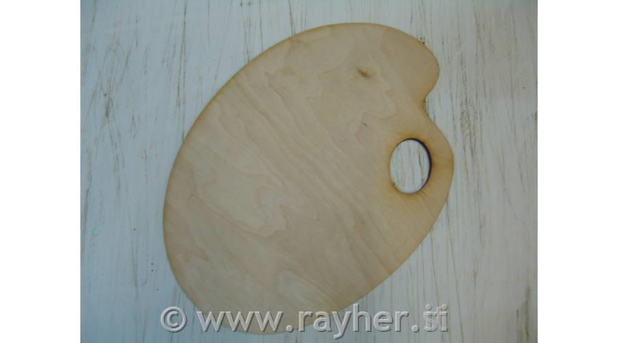 Lesena slikarska paleta 17,5x24cm