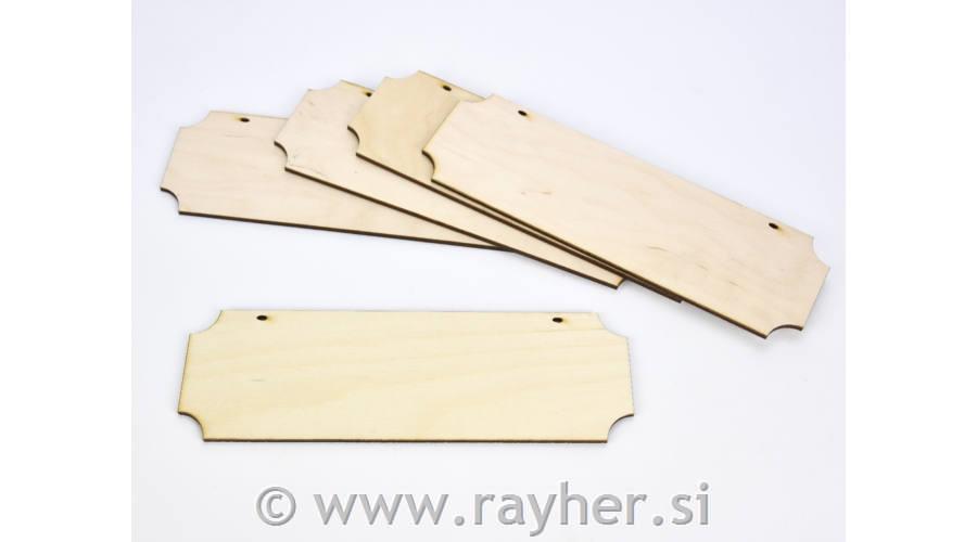 Lesena tablica, 20.2x6.5 cm