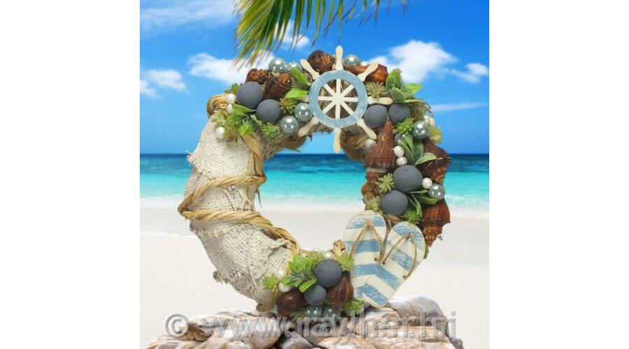 Wooden decor sailboat, set 10