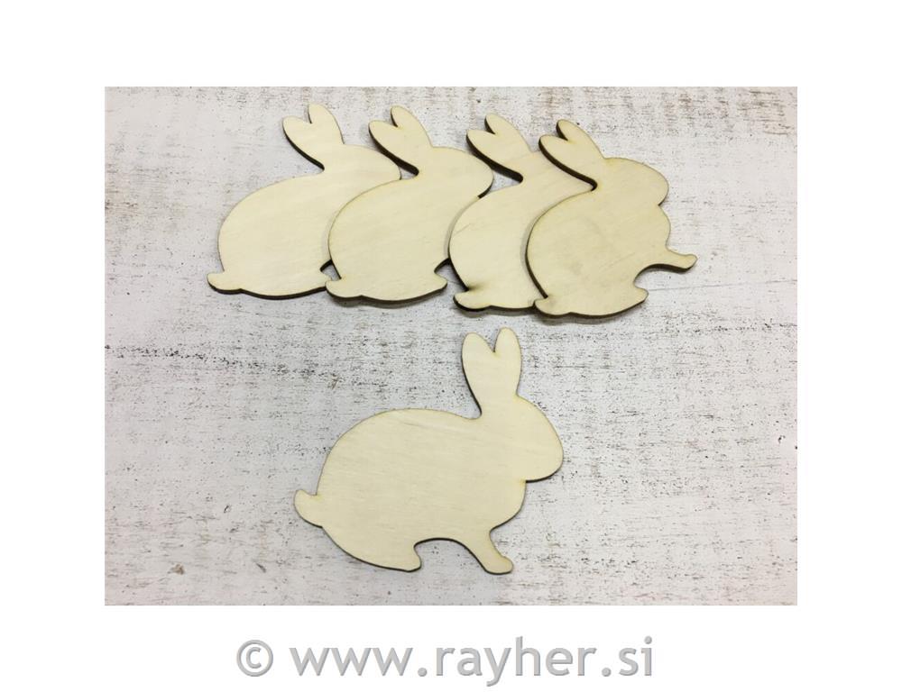 Wooden stork with baby 21cm