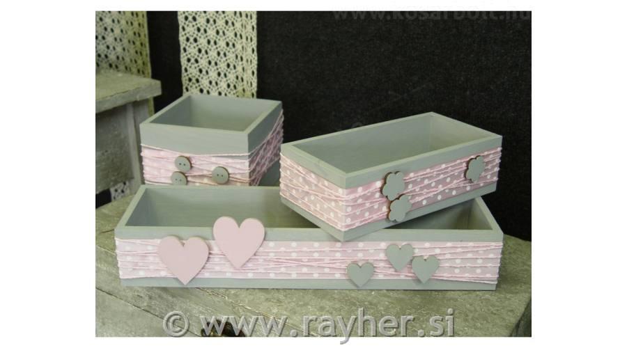 Wooden hearts 4.5x5cm