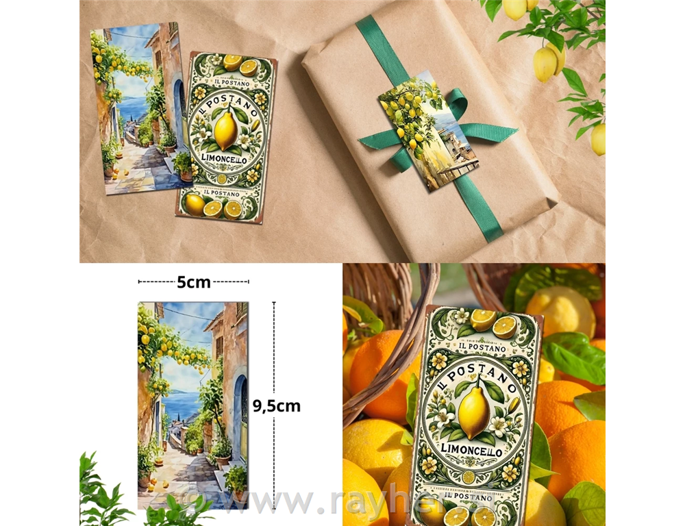 Leseni okraski, Limoncello, set 3