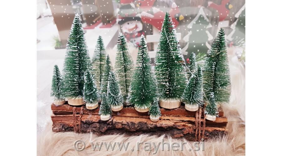 Smreka zasnežena, 4cm, 1 kos