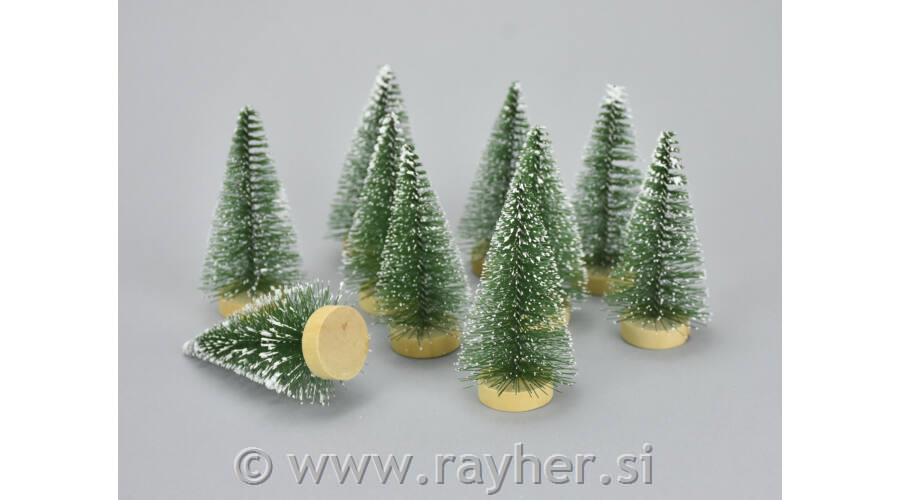 Smreka zasnežena, 8cm, 1 kos
