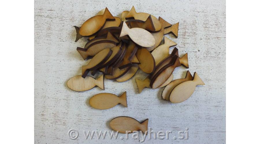 Wooden decor Fishes, set 30