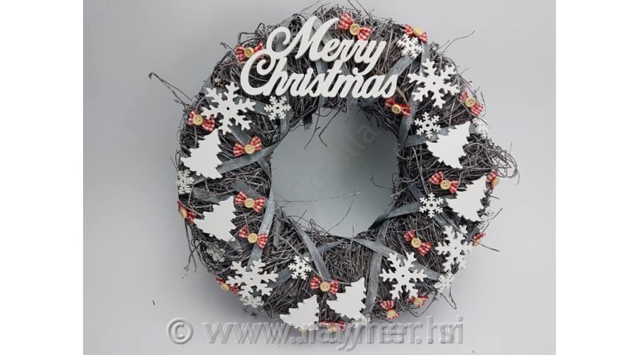 Lesene snežinke, bele, 2.5cm, set 10