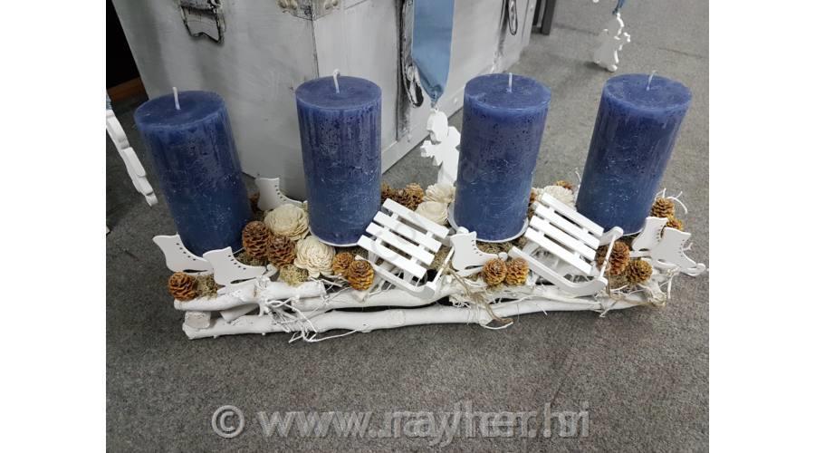 Lesene sani, bele 6,5x8x3cm, 1 kos