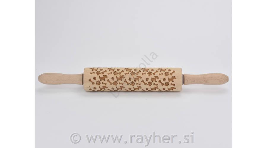 Valjar z vzorcem - kužki, 38cm