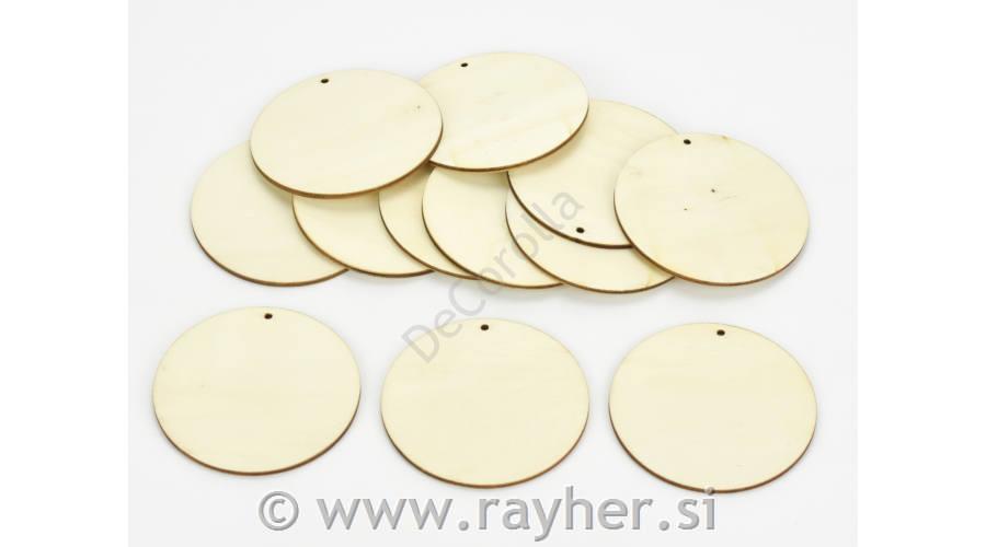 Wooden item 9cm, set 12