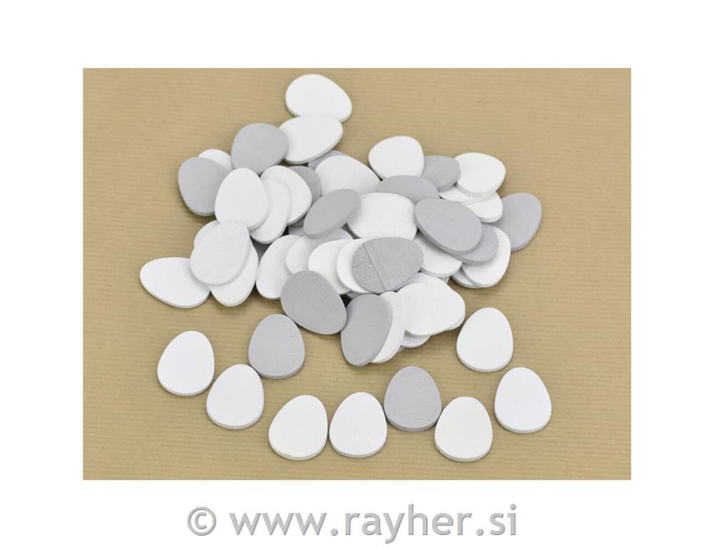 Wooden eggs, 6cm, set 5