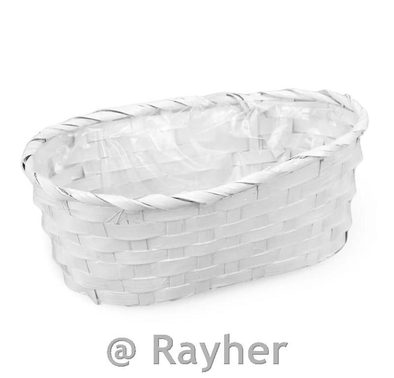 Košarica bela, 25x15 cm