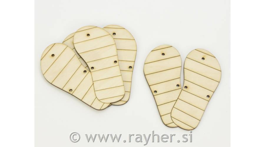 Soles of summer footwear, 6pcs, 7.5x8.2