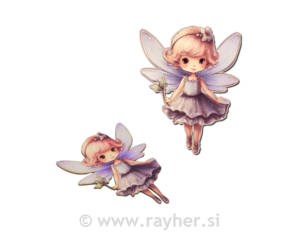 Leseni okras, Pravljična vila, lila, 1 kos