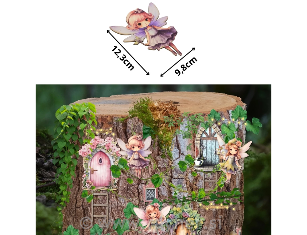 Leseni okras, Pravljična vila, lila, 1 kos