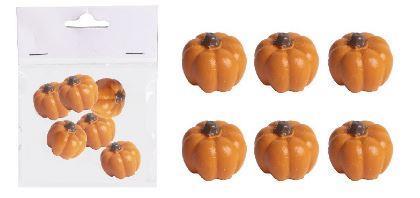 Buče za noč čarovnic, male, set 6, 1,8 x 2,8 cm