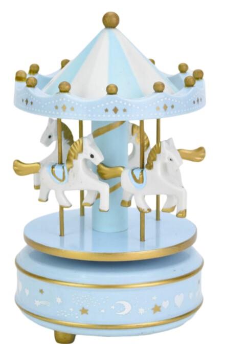 Glasbeni vrtiljak, sv.moder, leseni 18x11cm