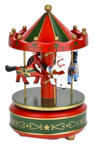 Glasbeni vrtiljak, leseni 18x11cm