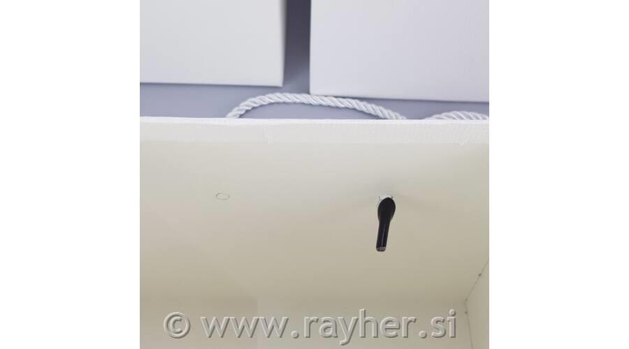 Darilna škatla kocka bela, L, 22x22cm, 1 kos