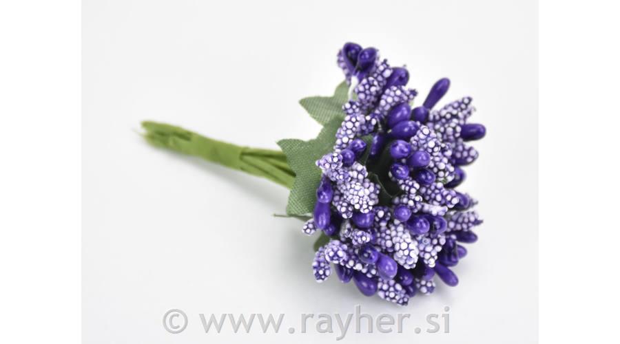 Prašniki, vijolični, 9cm