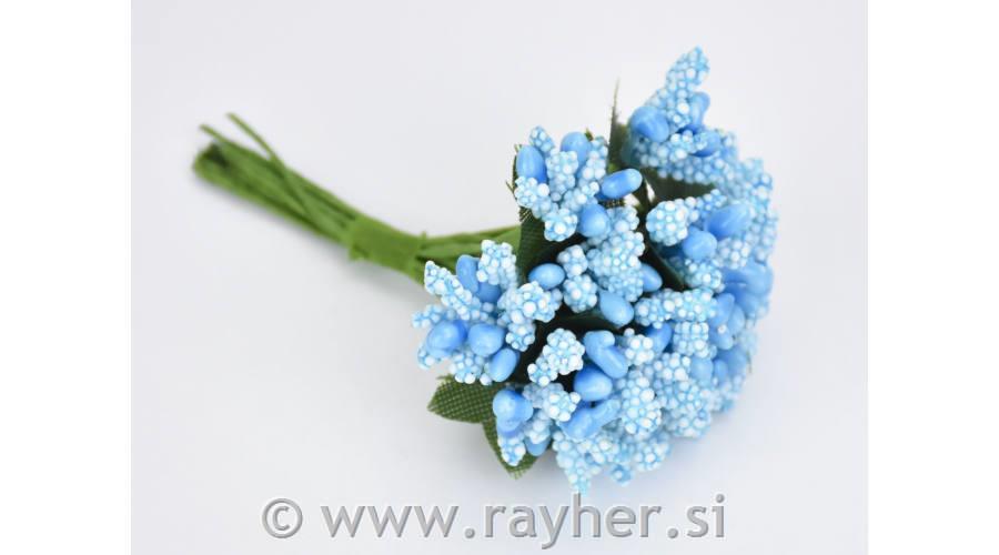 Prašniki, modri, 9cm