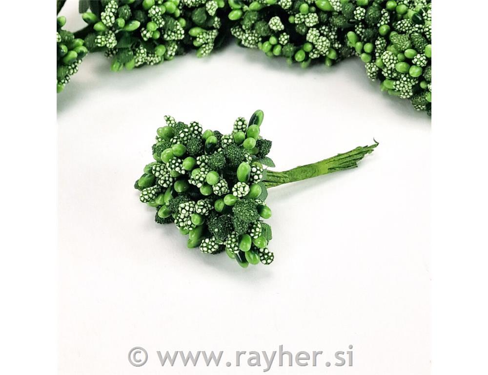 Prašniki, zeleni, 9cm