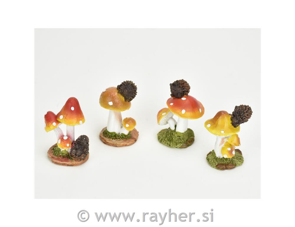 Gobica z ježkom, 4x6cm, 1 kos