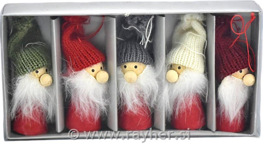 Božični palček, mali, 8cm, 1 kos