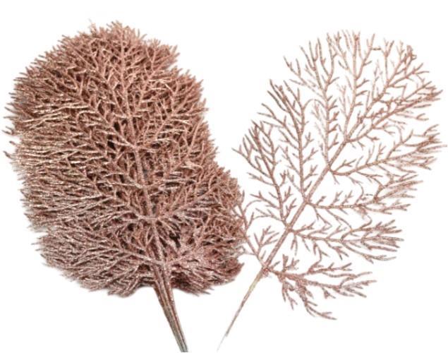 Veja z bleščicami, rose gold, 40x15cm, 10 kosov