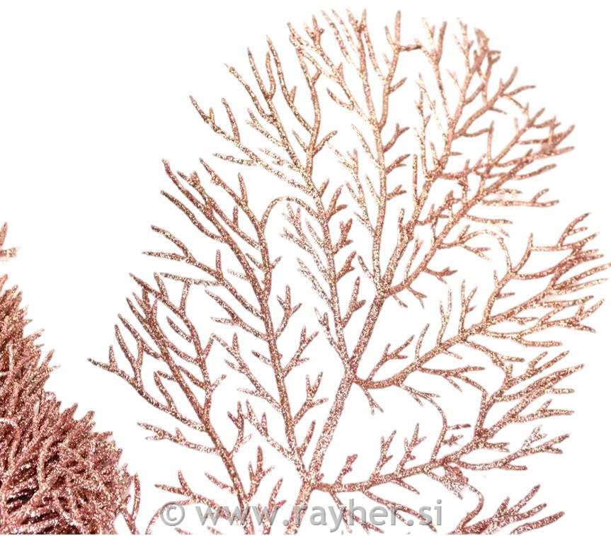 Veja z bleščicami, rose gold, 40x15cm, 1 kos