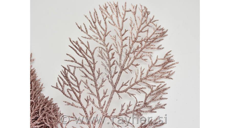 Veja z bleščicami, rose gold, 40x15cm, 10 kosov