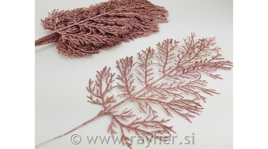 Veja z bleščicami, rose gold, 40x15cm, 10 kosov